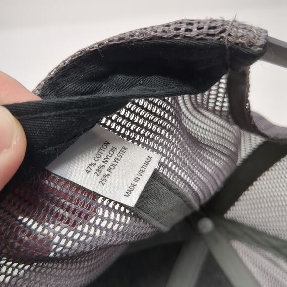 T Logo Snapback Trucker Hat Black One Size Adjustable Mesh Back Richardson - Picture 10 of 10